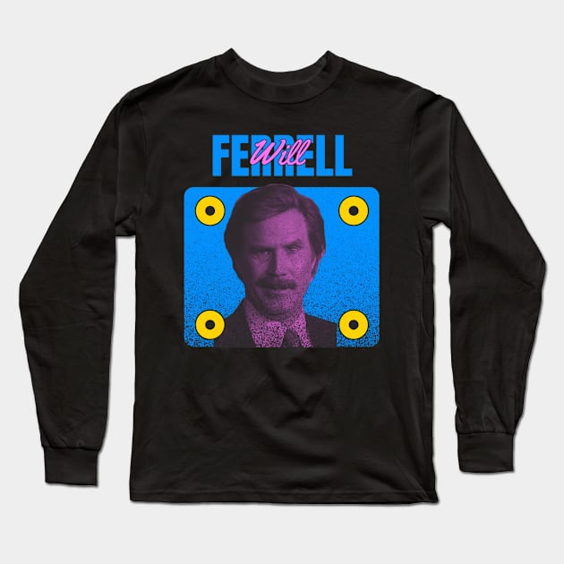 Will Ferrell Long Sleeve T-Shirt by LivingCapital 